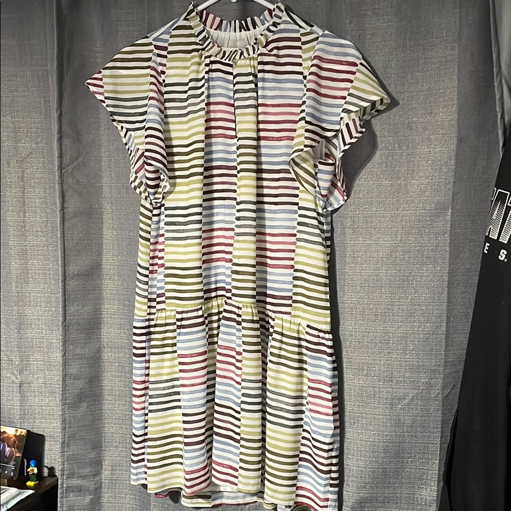 Striped Multicolor Women's Dress